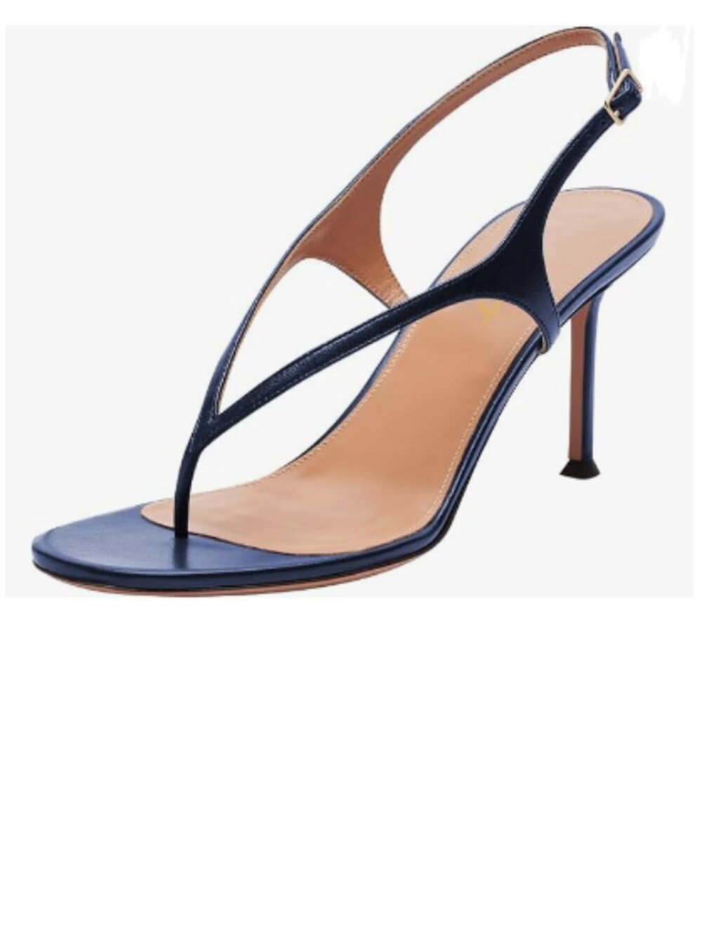FOWT Blue Open Toe High Heel Thong Sandals Slingback Flip Flop Dress Shoes